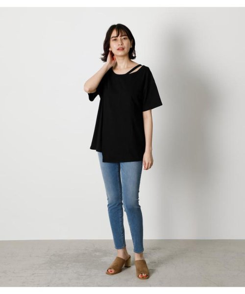 AZUL by moussy(アズールバイマウジー)/2WAY LAYERED LOOSE TOPS/img10