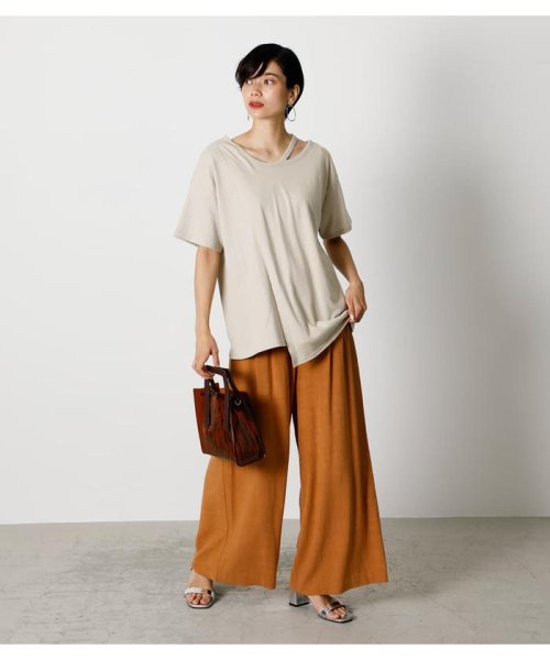 AZUL by moussy(アズールバイマウジー)/2WAY LAYERED LOOSE TOPS/img18