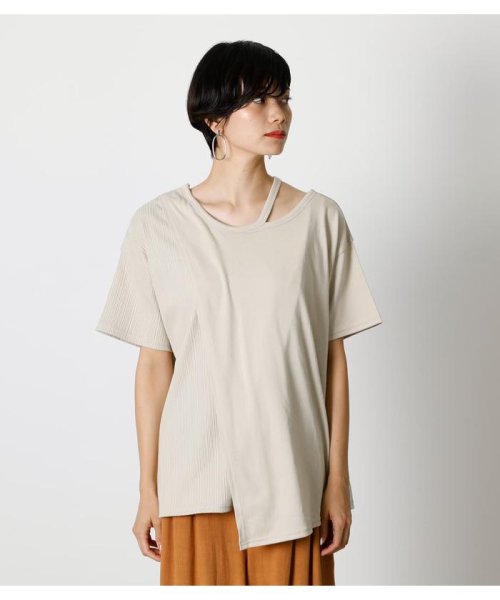AZUL by moussy(アズールバイマウジー)/2WAY LAYERED LOOSE TOPS/img19