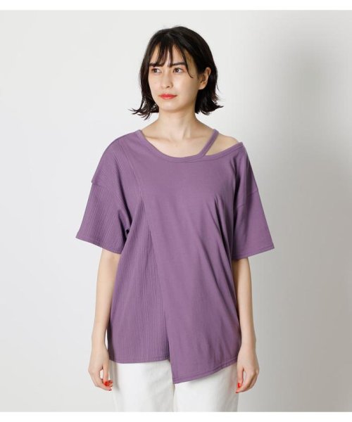 AZUL by moussy(アズールバイマウジー)/2WAY LAYERED LOOSE TOPS/img27
