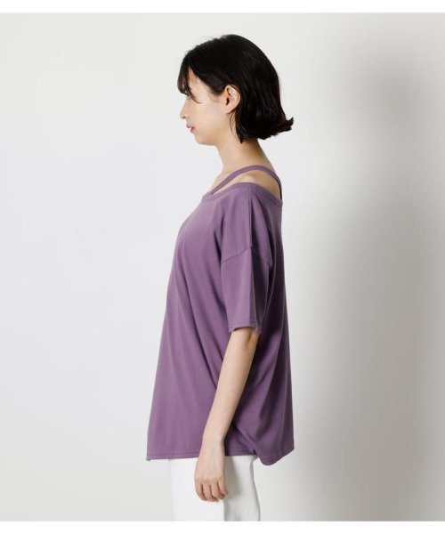 AZUL by moussy(アズールバイマウジー)/2WAY LAYERED LOOSE TOPS/img28