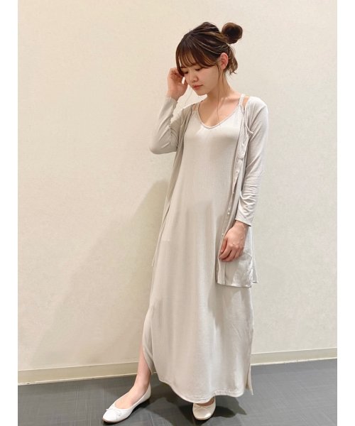 リブキャミソールロングドレス Gelato Pique Gelato Pique Magaseek