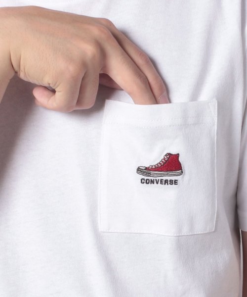 CONVERSE(コンバース)/【ＣＯＮＶＥＲＳＥ】 コンバース ワンポイント ポケット付き 半袖 Tシャツ ユニセックス/img17