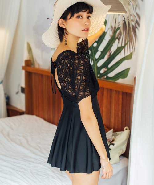 オシャレボ Osyarevo シックレース ワンピース水着 Magaseek オシャレボ Osyarevo シックレース ワンピース水着 Magaseek
