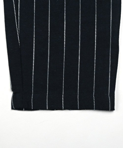 セール 綿麻ストライプパンツ アンクルパンツ メンズ イージーパンツ 麻混 綿麻 リネン ラグスタイル Luxstyle Magaseek