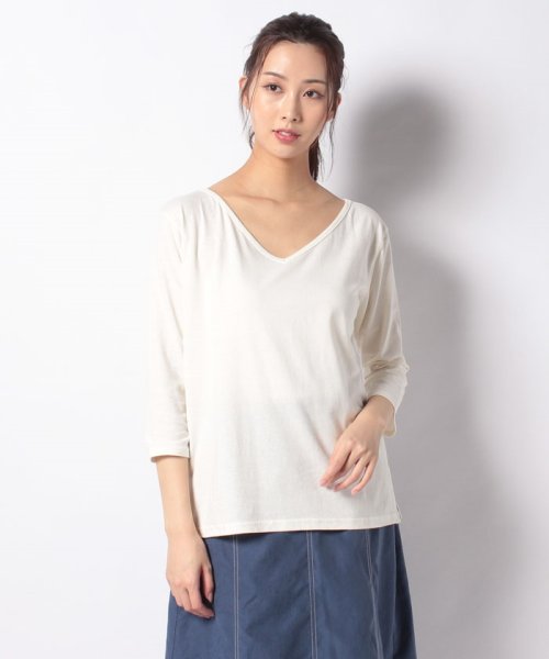 NICE CLAUP OUTLET(ナイスクラップ　アウトレット)/【natural couture】スカーフ付き2WAYTシャツ/img04