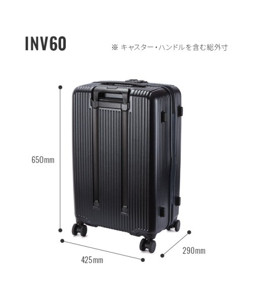 innovator(イノベーター)/【2年保証】イノベーター スーツケース Mサイズ 62L フロントオープン トップオープン 軽量 innovator INV60/img04