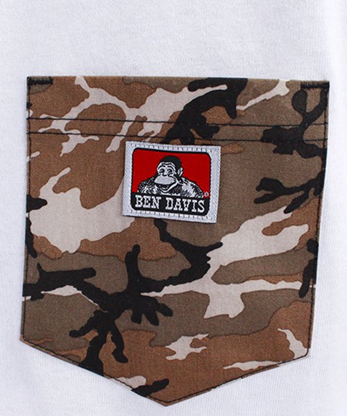 BEN DAVIS(BEN DAVIS)/【BEN　DAVIS】 ベンデイビス カモ柄 ポケット付き 半袖Tシャツ/img04