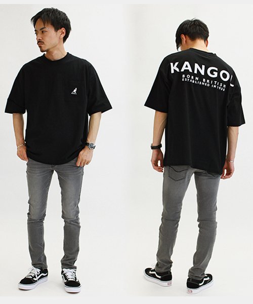 KANGOL(KANGOL)/【ＫＡＮＧＯＬ】 カンゴール オーバーサイズ ポケット付き 半袖 Tシャツ ユニセックス/img02