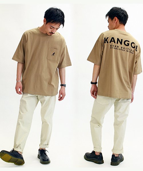 KANGOL(KANGOL)/【ＫＡＮＧＯＬ】 カンゴール オーバーサイズ ポケット付き 半袖 Tシャツ ユニセックス/img03