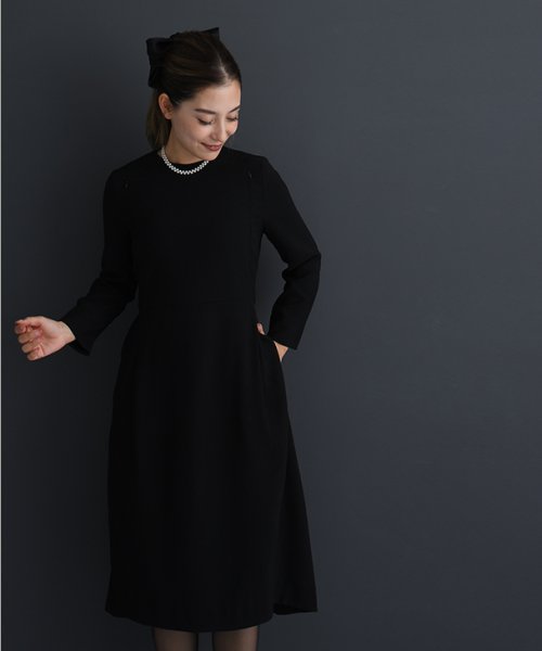 授乳レトロカラーワンピース マタニティ服 授乳服 マタニティワンピース 授乳ワンピース フォーマル カラーワンピース 妊婦 妊娠 産前産後 秋冬春 チョコア Chocoa Magaseek