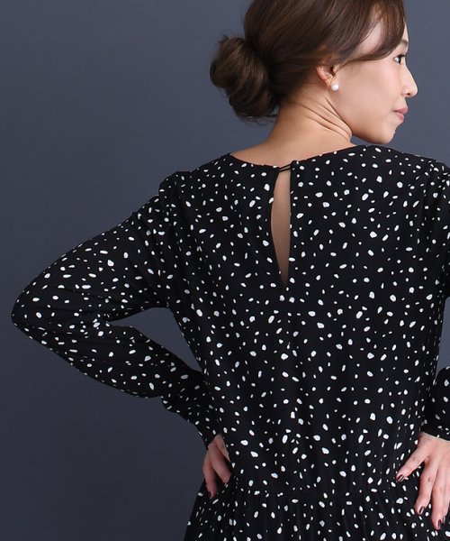 授乳雫ワンピース マタニティ服 授乳服 マタニティワンピース 授乳ワンピース フォーマル ドット 花柄 妊婦 妊娠 産前産後 秋冬春 チョコア Chocoa Magaseek