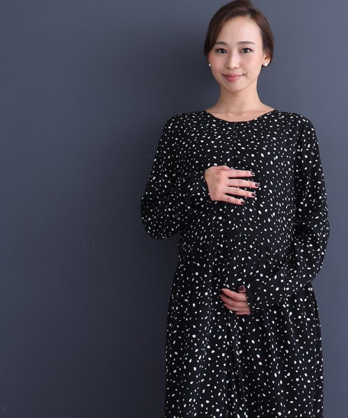 授乳雫ワンピース マタニティ服 授乳服 マタニティワンピース 授乳ワンピース フォーマル ドット 花柄 妊婦 妊娠 産前産後 秋冬春 チョコア Chocoa Magaseek 授乳雫ワンピース マタニティ服 授乳服 マタニティワンピース 授乳ワンピース フォーマル ドット 花柄 妊婦 妊娠 産前産後 秋冬春 チョコア Chocoa Magaseek