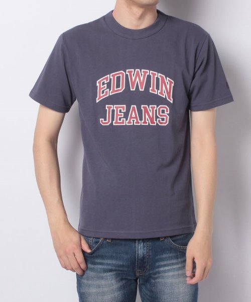 EDWIN(EDWIN)/【EDWIN】 エドウィン カレッジ風ロゴ プリント 半袖 Tシャツ/img14