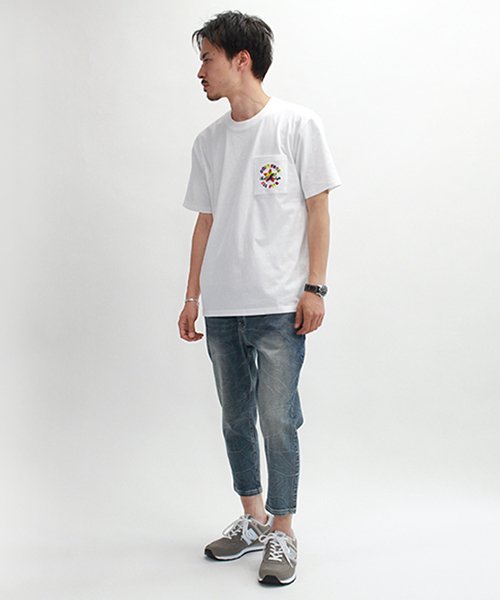 CONVERSE(コンバース)/【ＣＯＮＶＥＲＳＥ】 コンバース ワンポイント ポケット付き 半袖 Tシャツ ユニセックス/img04