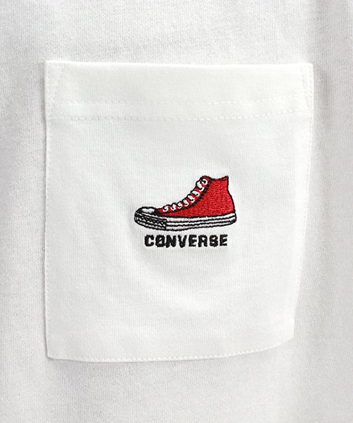 CONVERSE(コンバース)/【ＣＯＮＶＥＲＳＥ】 コンバース ワンポイント ポケット付き 半袖 Tシャツ ユニセックス/img06