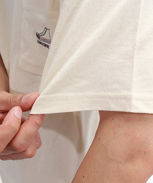CONVERSE(コンバース)/【ＣＯＮＶＥＲＳＥ】 コンバース ワンポイント ポケット付き 半袖 Tシャツ ユニセックス/img12