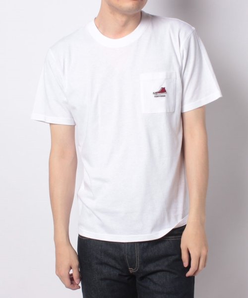 CONVERSE(コンバース)/【ＣＯＮＶＥＲＳＥ】 コンバース ワンポイント ポケット付き 半袖 Tシャツ ユニセックス/img21