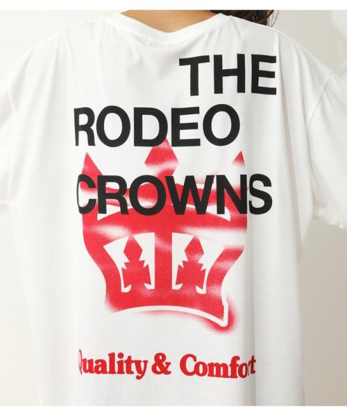 RODEO CROWNS WIDE BOWL(ロデオクラウンズワイドボウル)/Spray crownビッグTシャツワンピース/img06