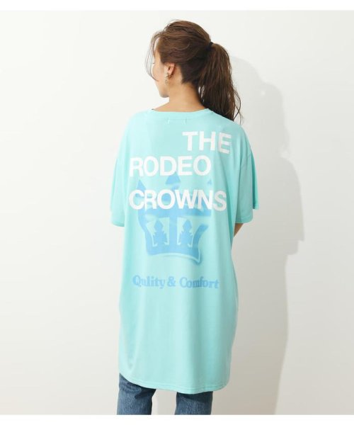 RODEO CROWNS WIDE BOWL(ロデオクラウンズワイドボウル)/Spray crownビッグTシャツワンピース/img17