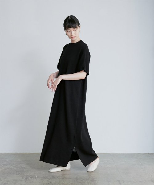 クーポン開催中 セール Off フレンチスリーブロングニットワンピース ミエット Miette Magaseek