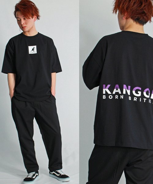 KANGOL(KANGOL)/【ＫＡＮＧＯＬ】 カンゴール オーバーサイズ スクエア＆バックプリント 半袖 Tシャツ ユニセックス/img01