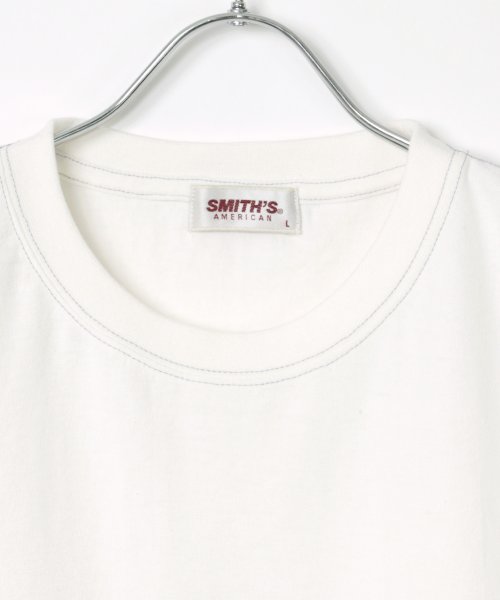 LAZAR(ラザル)/【Lazar】SMITH'S AMERICAN/スミス アメリカン ミニロゴ 刺繍 ステッチ Tシャツ/img05