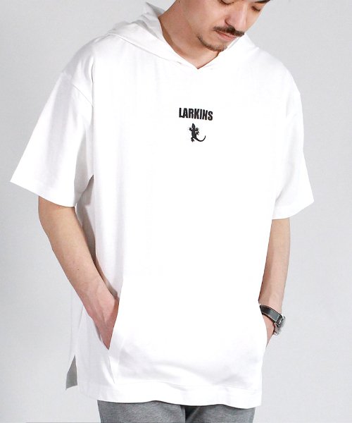 LARKINS(LARKINS)/【LARKINS】 ラーキンス バックロゴ  Tシャツパーカー ユニセックス/img01