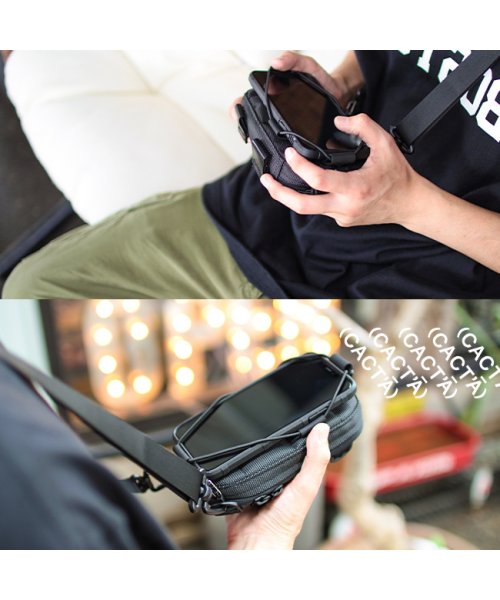 カクタ スマホ ポーチ ショルダーバッグ ポシェット メンズ ブランド 縦 横 Cacta Cac 1013 カクタ Cacta Magaseek