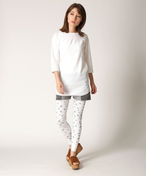 セール Jemorgan ジェーイーモーガン 花柄サーマルレギンス スパッツ オールウェイグッドタイムニューベーシックストア Always Good Time New Basic Store Magaseek