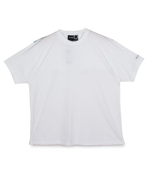 FRED PERRY(フレッドペリー)/フレッドペリー ラフシモンズ FRED PERRY RAF SIMONS Tシャツ 半袖 メンズ コラボ PRINT YOKE T－SHIRT ホワイト 白 S/img01