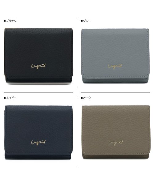 Ungrid(アングリッド)/アングリッド Ungrid 財布 ミニ財布 三つ折り レディース TRI－FOLD MINI WALLET ブラック グレー ネイビー オーク オリーブ キャメ/img01