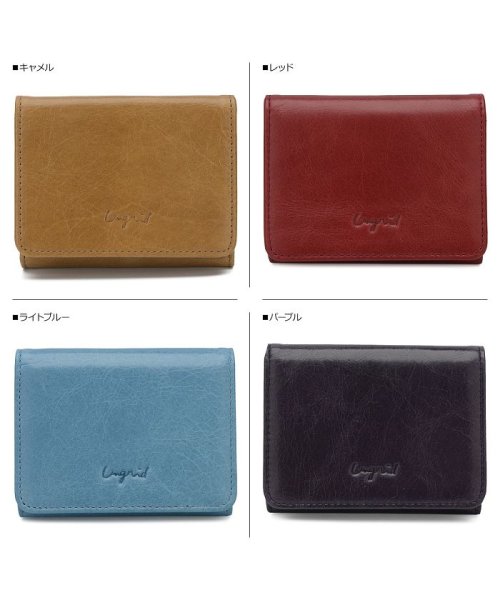 Ungrid(アングリッド)/アングリッド Ungrid 財布 ミニ財布 三つ折り レディース TRI－FOLD MINI WALLET グレー ネイビー カーキ ブラウン キャメル レッド/img01