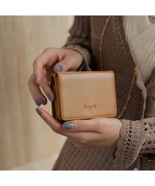 Ungrid(アングリッド)/アングリッド Ungrid 財布 ミニ財布 三つ折り レディース TRI－FOLD MINI WALLET グレー ネイビー カーキ ブラウン キャメル レッド/img04