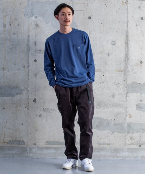 SHIPS MEN(シップス　メン)/【WEB限定】SHIPS: 吸水速乾・UVケア Drymix（R) ワンポイント ロゴ ポケット ロングスリーブ Tシャツ (ロンT)/img06