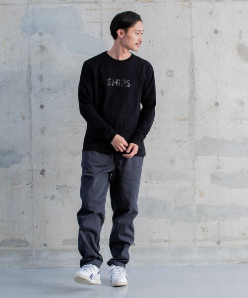 SHIPS MEN(シップス　メン)/【WEB限定】SHIPS: モチーフ ロゴ ペイズリー/フラワー/カモ柄 ロングスリーブ Tシャツ (ロンT)/img08