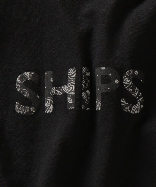 SHIPS MEN(シップス　メン)/【WEB限定】SHIPS: モチーフ ロゴ ペイズリー/フラワー/カモ柄 ロングスリーブ Tシャツ (ロンT)/img23