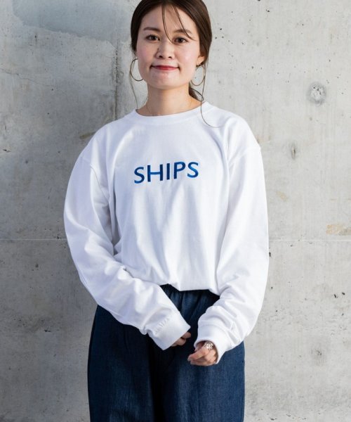 SHIPS MEN(シップス　メン)/【WEB限定】SHIPS: エンブロイダリー ロゴ ロングスリーブ Tシャツ (ロンT)/img11