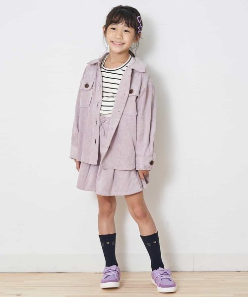 a.v.v(KID'S)(アー・ヴェ・ヴェキッズ)/[100－130]【セットアップ対応】フロントリボンキュロット[WEB限定サイズ]/img02