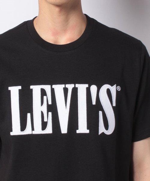 LEVI’S OUTLET(リーバイスアウトレット)/RLXD GRAPHIC TEE BLACK W/ WHITE SERIF LO/img03