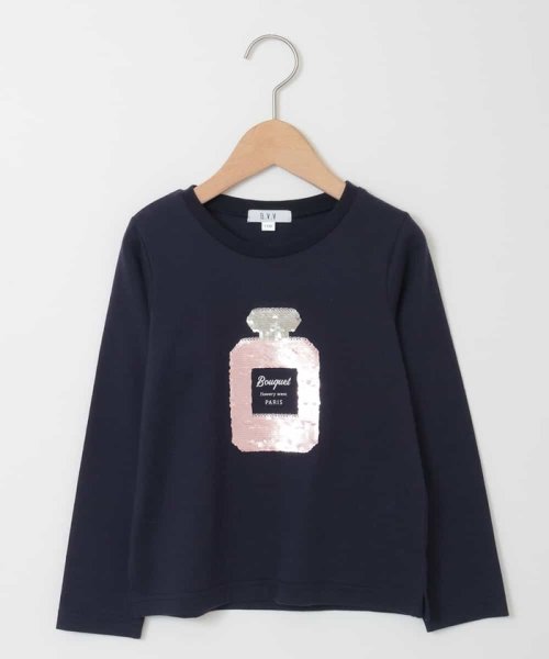 a.v.v(KID'S)(アー・ヴェ・ヴェキッズ)/[100－130]【洗える】トゥインクルスパンコール長そでＴシャツ[WEB限定サイズ]/img01