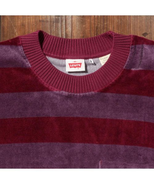 Levi's(リーバイス)/1960'S VELOUR CREW TONAL PURPLE STRIPE/img03