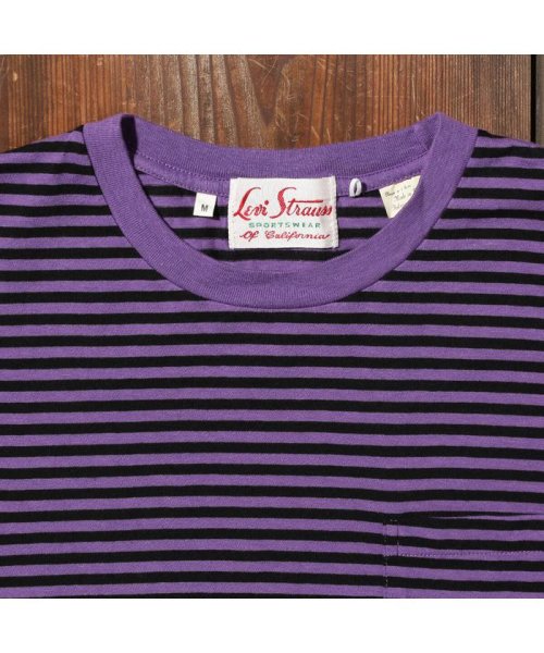 Levi's(リーバイス)/1950'S SPORTSWEAR Tシャツ PURPLE STRIPE TONAL/img03