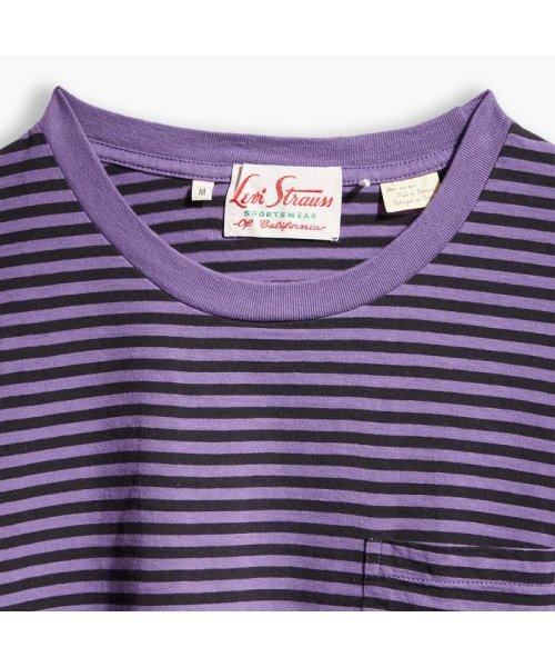 Levi's(リーバイス)/1950'S SPORTSWEAR Tシャツ PURPLE STRIPE TONAL/img09