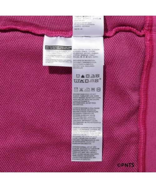 Levi's(リーバイス)/UNBASIC クルーネックスウェットシャツ Snoopy Skater Fuschia Red Garment Dye/img07