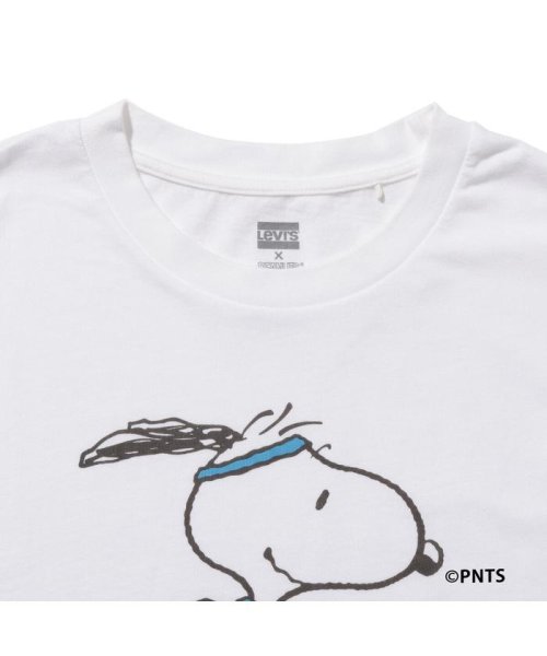 Levi's(リーバイス)/グラフィックボクシーTシャツ SNOOPY RUNNER WHITE/img03
