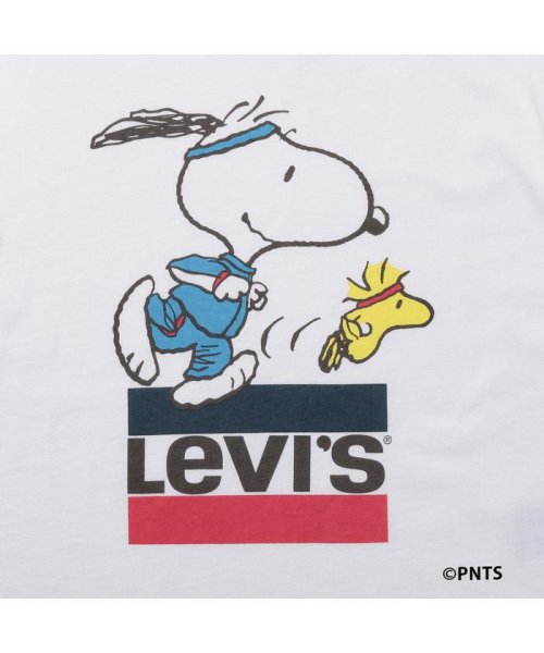 Levi's(リーバイス)/グラフィックボクシーTシャツ SNOOPY RUNNER WHITE/img06