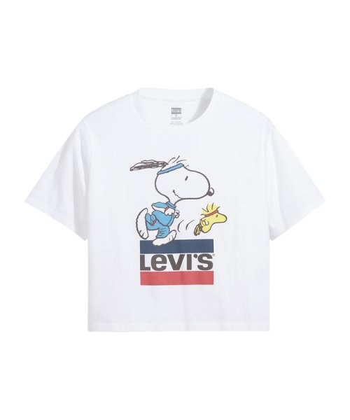 Levi's(リーバイス)/グラフィックボクシーTシャツ SNOOPY RUNNER WHITE/img10