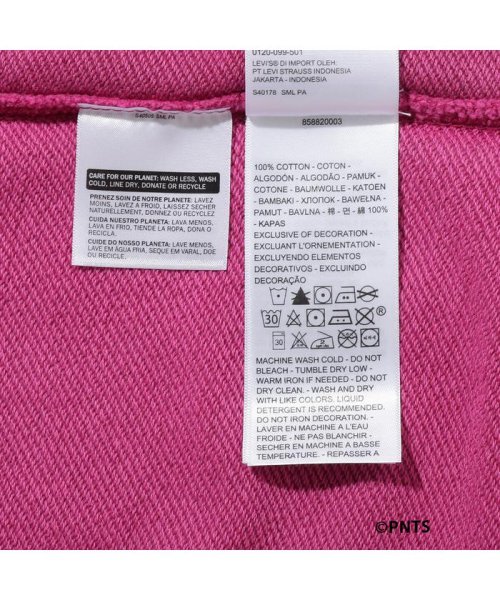 Levi's(リーバイス)/クルーネックカットオフTシャツ Cycling Snoopy Fuschia Red/img07