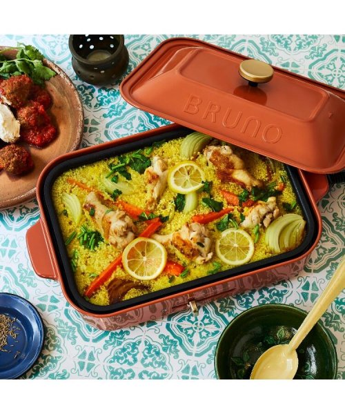 限定 Bruno ブルーノ コンパクトホットプレート テラコッタオレンジ 212キッチンストア ２１２ｋｉｔｃｈｅｎ ｓｔｏｒｅ Magaseek